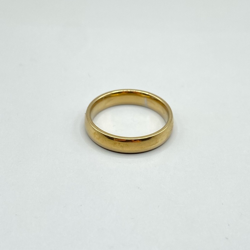 Plain Gold Tone Band Ring